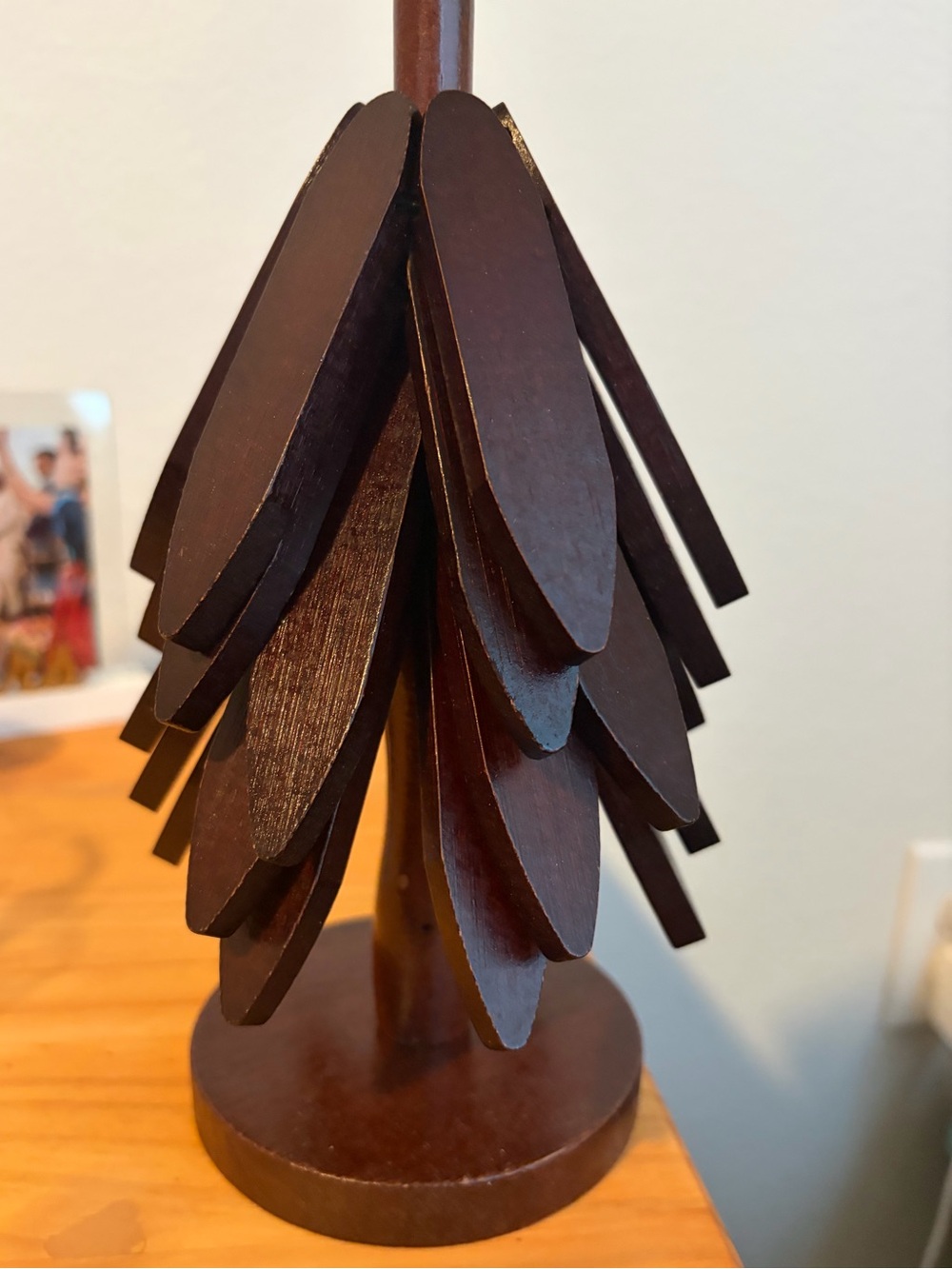 Wooden Tree Trivet - Brown Wooden Folding Hot Pad - Picture 2 of 4